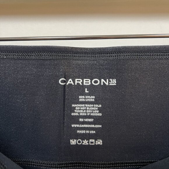 Carbon38 Black Takara Shine Leggings Size L Large 7/8 - Picture 4 of 4